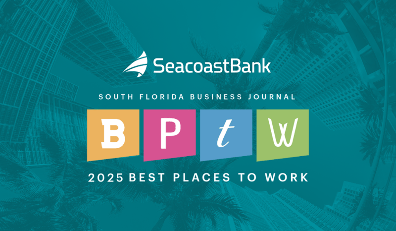 Seacoast Named as Top Workplace by South Florida Business Journal