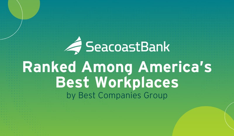 Seacoast Bank Ranked Among America’s Best Workplaces