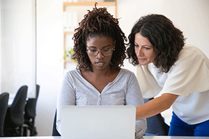 women on laptop