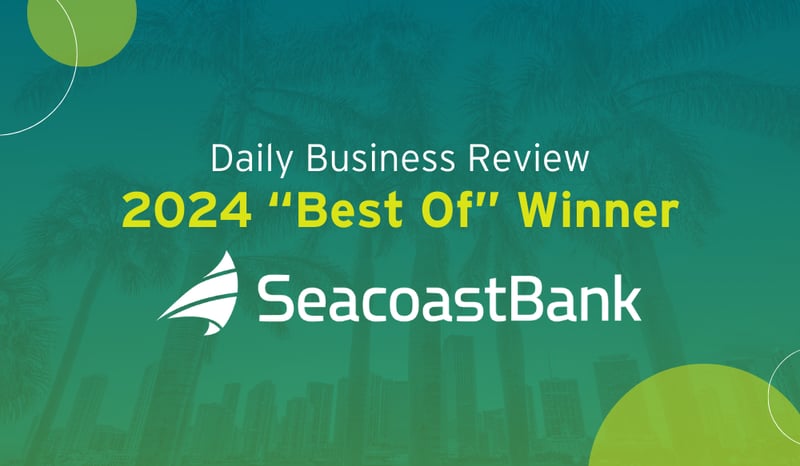 Seacoast Ranked Among Best Community Banks By Daily Business Review